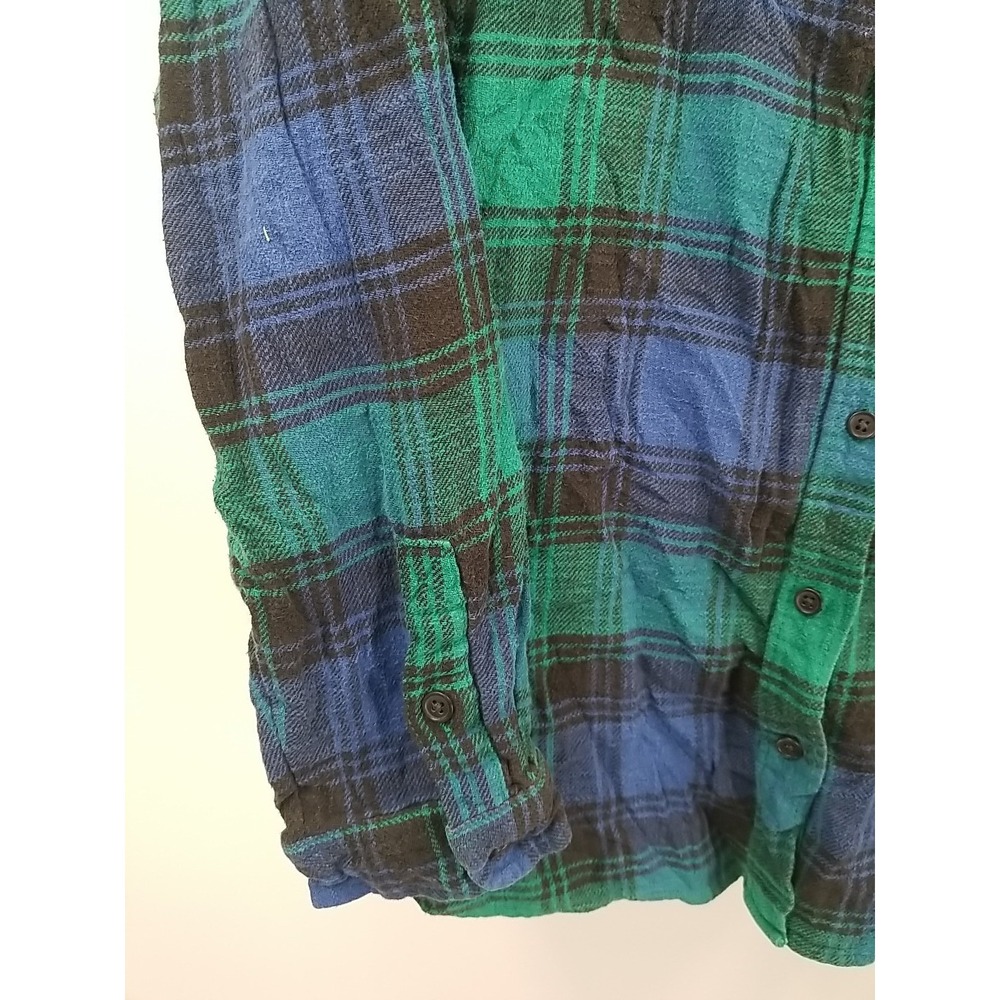 American Eagle Womens Size Medium Plaid Button Up Shirt Long Sleeve Flannel - Picture 4 of 6